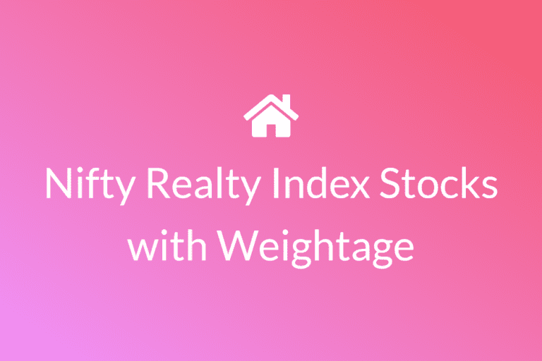 Nifty Realty Index Stocks List